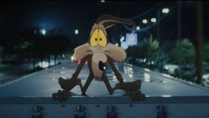 El Coyote en una escena de Coyote vs. Acme