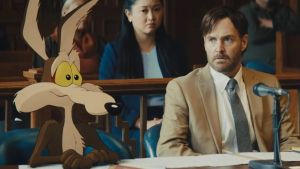 El Coyote y Will Forte en una escena de Coyote vs. Acme